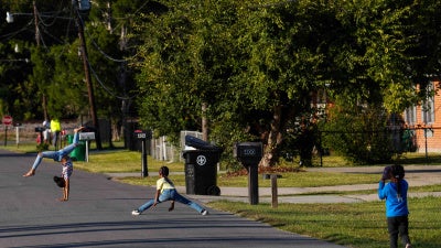 Children playing in the street