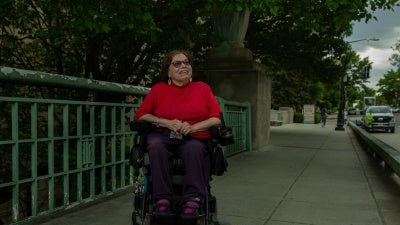 International disability rights advocate, Judy Heumann, in Washington, DC, May 11, 2021. 