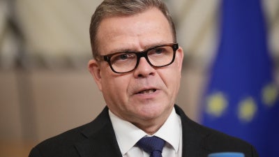 Prime Minister of Finland, Petteri Orpo, in Brussels, Belgium, January 22, 2026. 