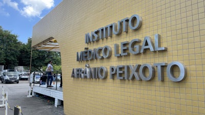 Photo of the façade of the Rio de Janeiro Forensic Medical Institute