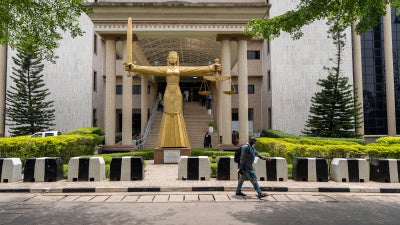 The Federal High Court premises in Abuja, Nigeria, on April 22, 2026.