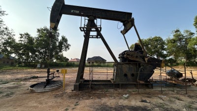 Oil well at Perenco’s concession in Democratic Republic of Congo.