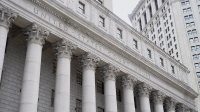 El edificio federal Thurgood Marshall, sede del Tribunal Federal de Estados Unidos, en el Bajo Manhattan de Nueva York. 