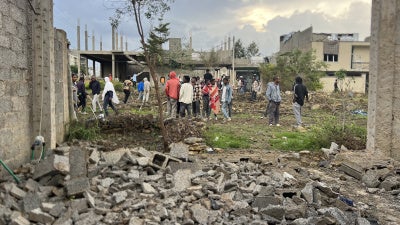 A collapsed wall in a residential house following the August 20, 2026 airstrike on a residential compound in Daero neighborhood, Mekelle, Tigray region, Ethiopia. The image was taken the same day by a Mekelle resident.
