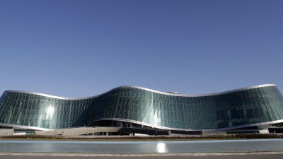 The Georgian Interior Ministry headquarters in Tbilisi, February 2, 2010.