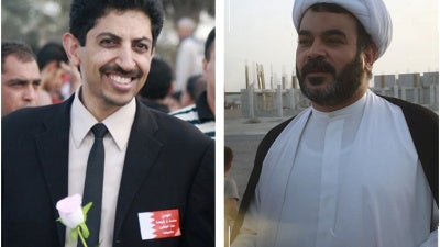 Abdulhadi al-Khawaja (left) and Mohamed Habib al-Muqdad. 