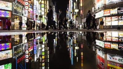 The Kabukicho entertainment district in Tokyo, Japan, October 1, 2021.
