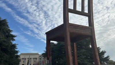 UN Broken Chair in Geneva