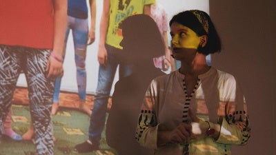 Yulia Tsvetkova, talking about her youth theater project “Pink and Blue”.