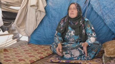 Syrian mother who's son was kidnapped by ISIS