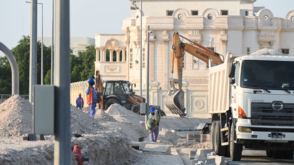 Migrant workers in Qatar, October 7, 2022.