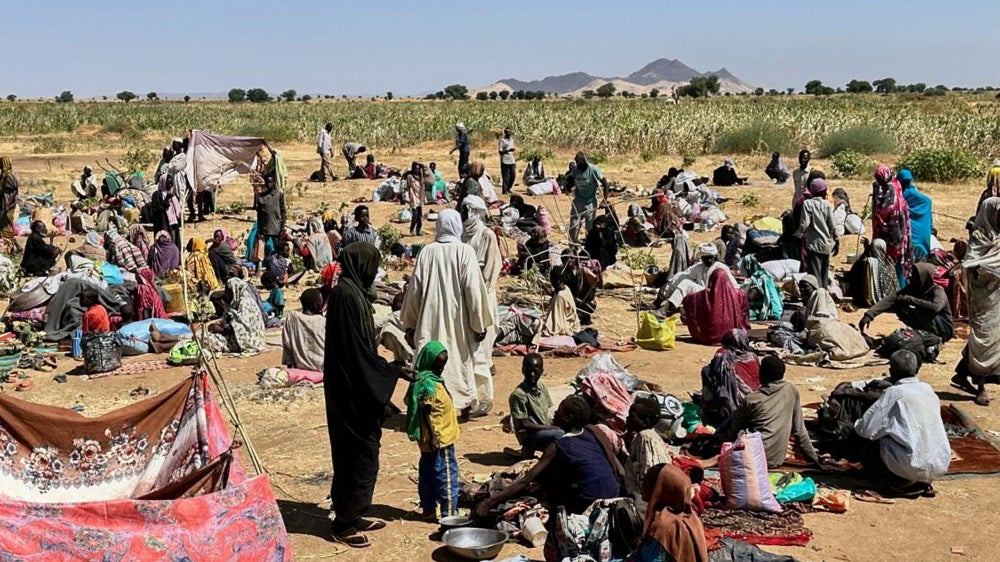 Displaced families from El Fasher at a displacement camp where they sought refuge from fighting between government forces and the Rapid Support Forces, in Tawila, Darfur region, Sudan, October 1, 2025. 