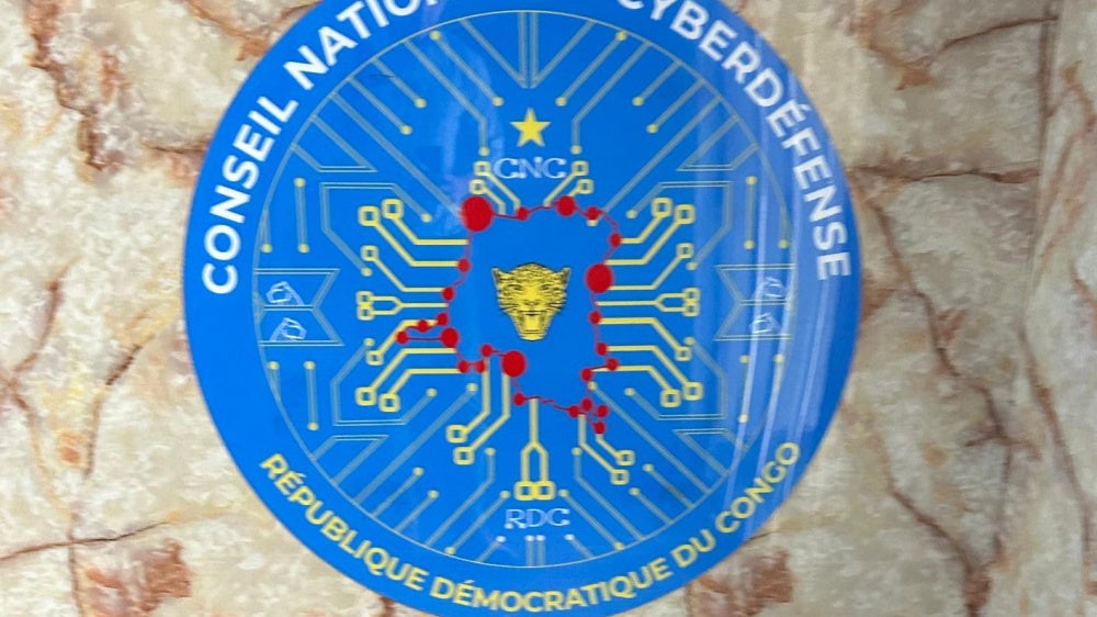 Logo of the National Cyber Defense Council (Conseil national de cyberdéfense).