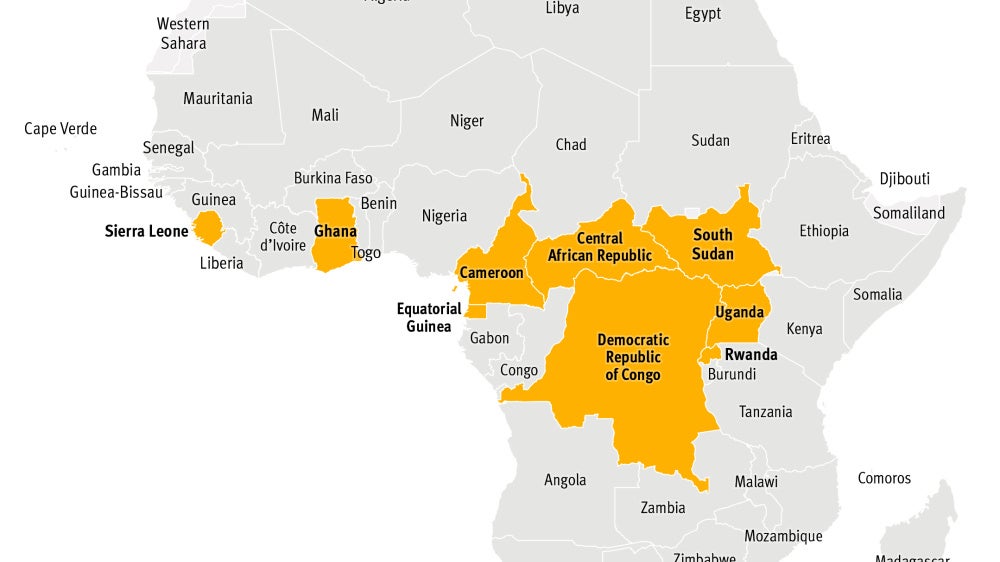 African states that have accepted third-country nationals deported by the United States May 2025-June 2026