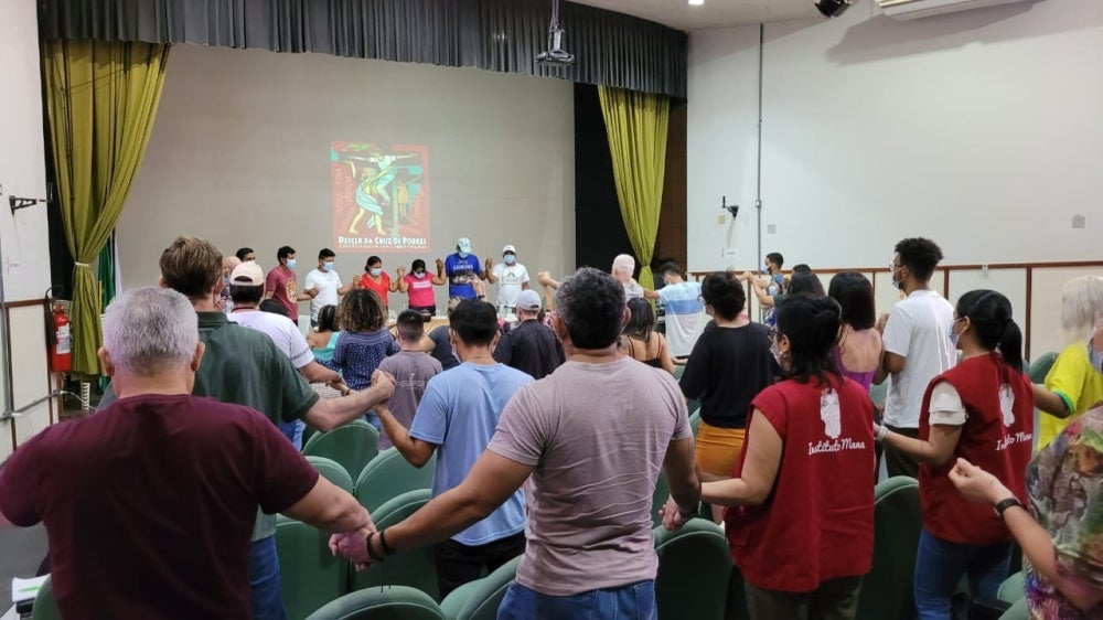 Survivors and relatives of those killed during the August 2020 operation remember the victims during a seminar at the Federal University of Amazonas in 2023.