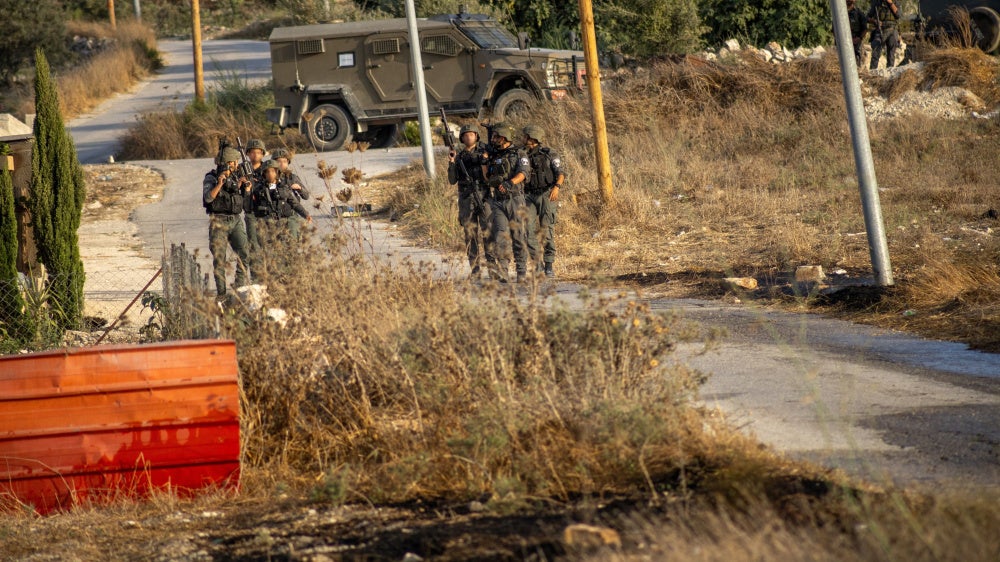 Israeli forces fire tear gas at Palestinians and journalists covering military operations and settler activity in the nearby village of Tal, in the West Bank, July 25, 2026.
