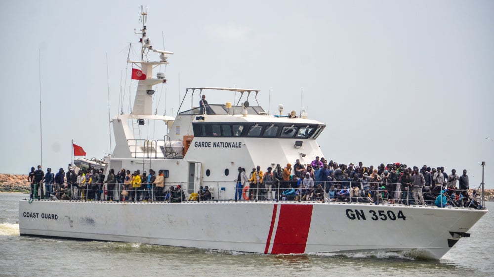 A Tunisian National Guard operation against migrants seeking to reach Europe via the Mediterranean Sea in Sfax, Tunisia, June 8, 2023.