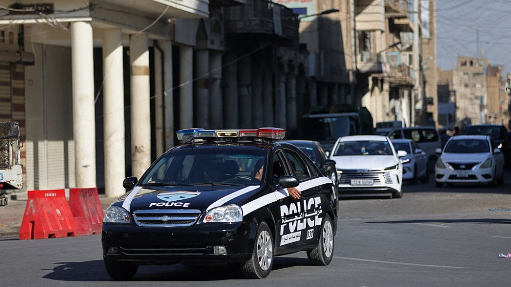 Iraqi police patrol a street in Baghdad, June 28, 2026.