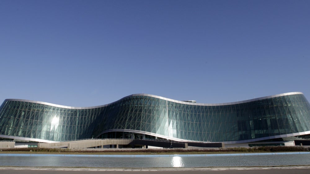 The Georgian Interior Ministry headquarters in Tbilisi, February 2, 2010.