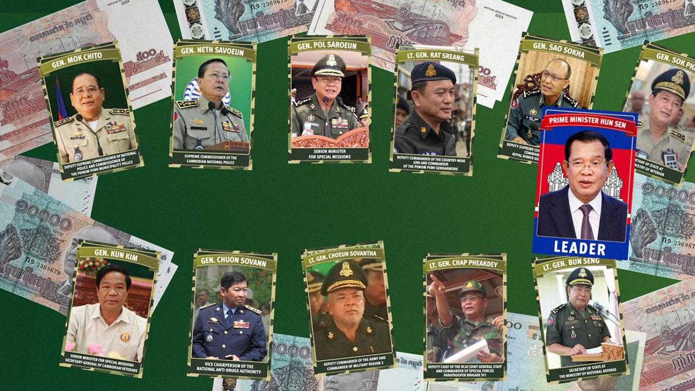 Photos of Cambodian generals