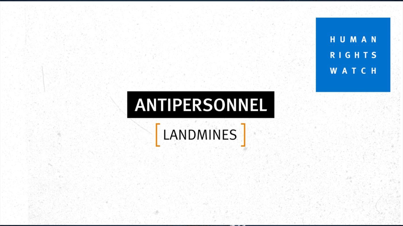 Antipersonnel landmines are indiscriminate weapons that kill and injure people long after conflicts end. 