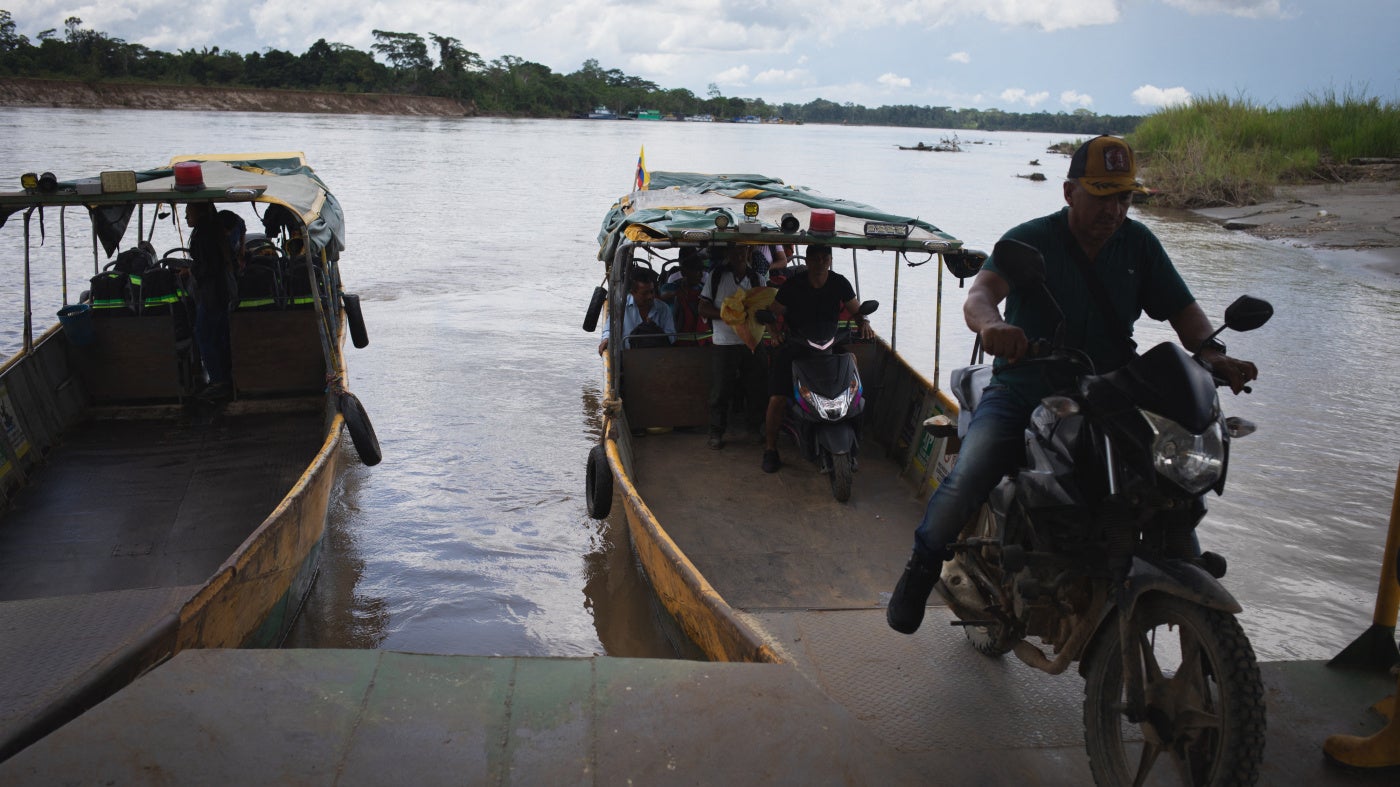 Puerto Asís pier in Putumayo, Colombia, on October 19, 2025.
