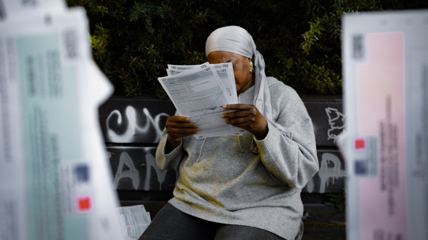 A mother faces her sons’ unpaid fine debt of tens of thousands of euros resulting from dozens of fines they received throughout their childhood, Paris, France, June 2026.