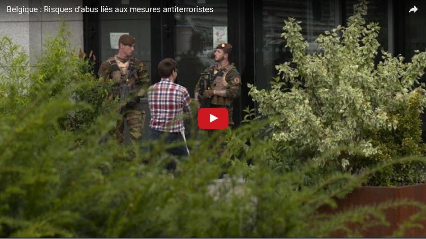 Vidéo Belgique / lutte antiterroriste.