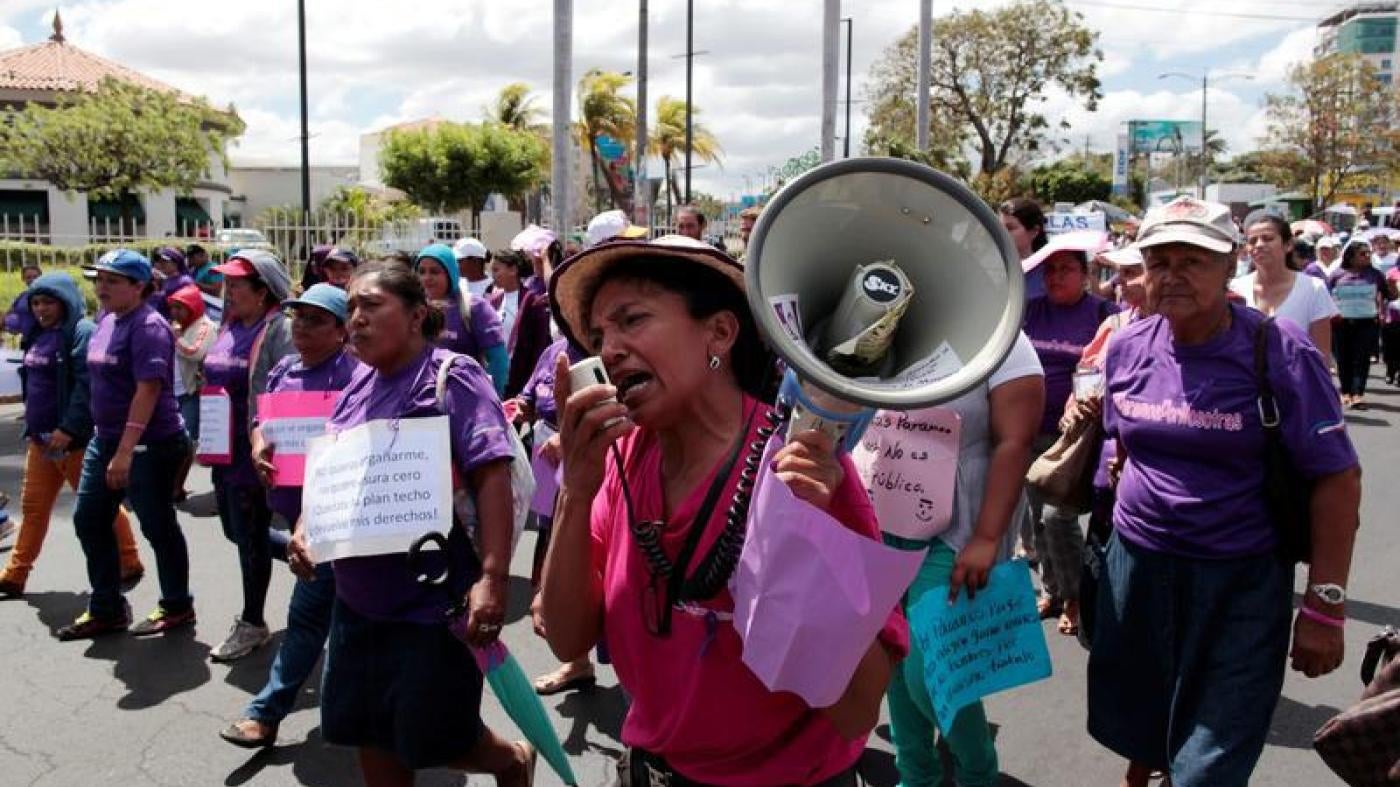 International Women's Day in Managua, Nicaragua
