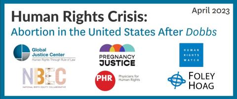 Human Rights Crisis: Abortion in the United States After Dobbs | Human ...