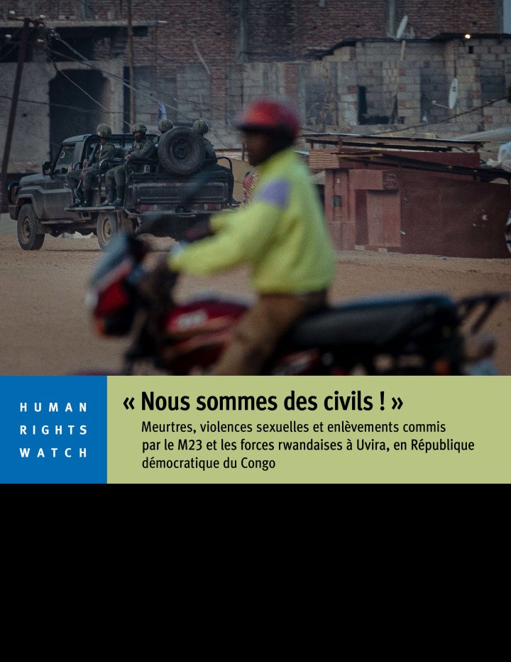 report cover in French