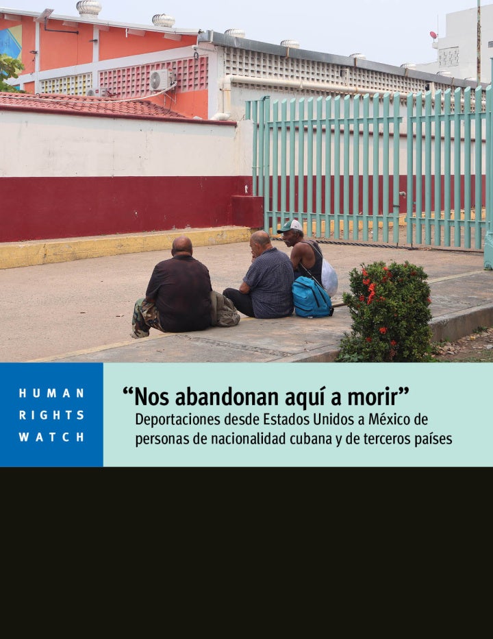 "Nos abandonan aquí a morir"