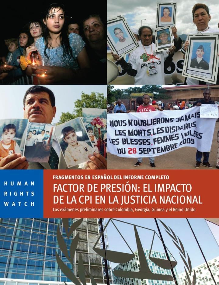 Cover of the ICC report in Spanish