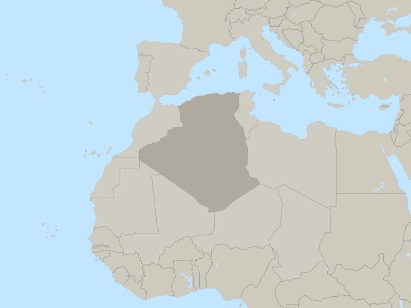 Algeria country page map