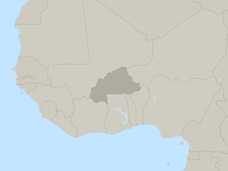 Burkina Faso country page map