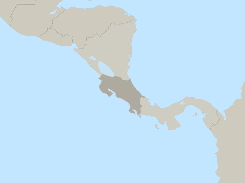 Costa Rica country page map