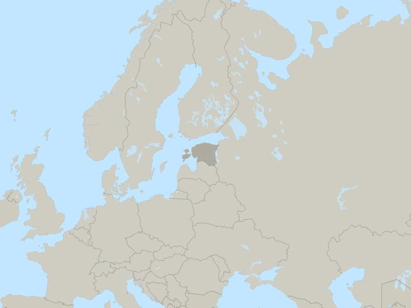 Estonia country page map