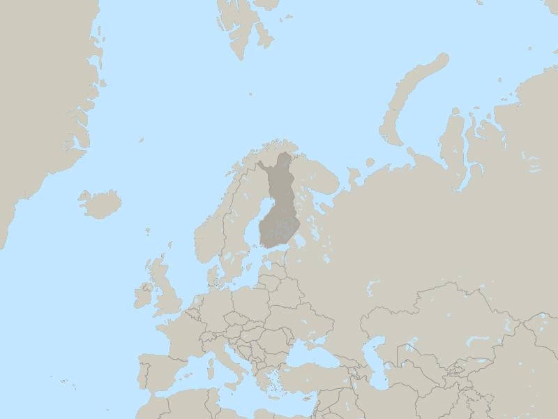 Finland country page map