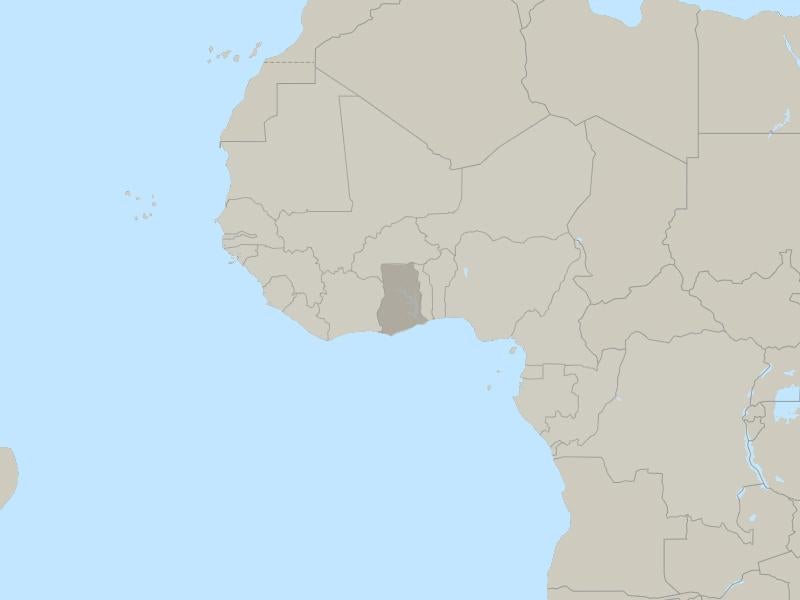 Ghana country page map