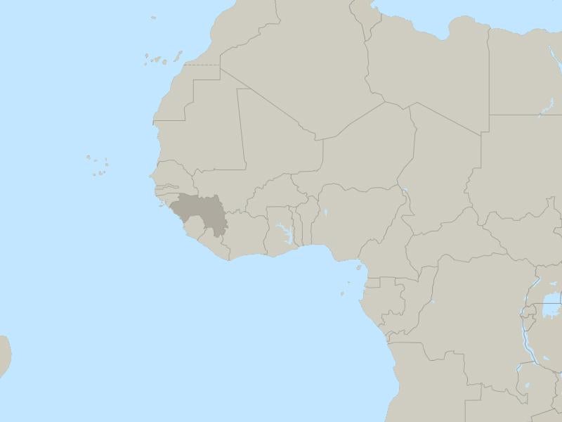 Guinea country page map