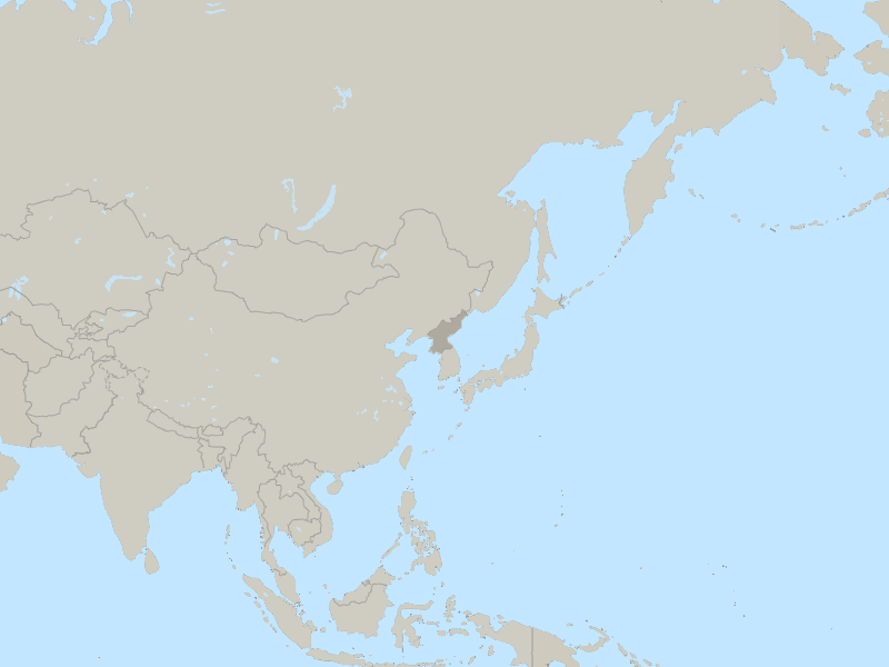 map of North Korea 