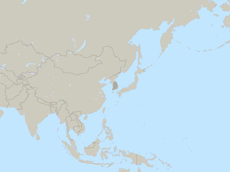 map of South Korea 