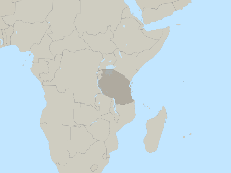 map of Tanzania and Zanzibar