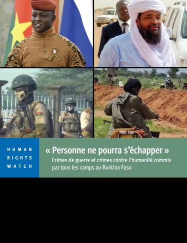 Report cover in French
