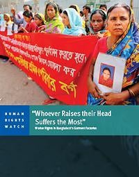 Victims of the 2013 Rana Plaza building collapse and their families demonstrating at the site of the disaster demanding full compensation. 