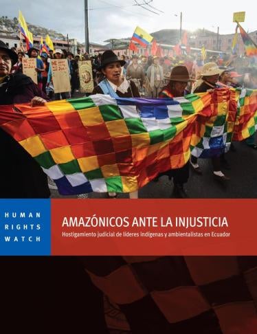 Cover of the Ecuador report in Spanish
