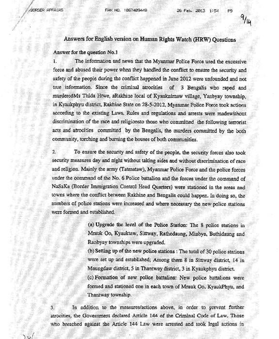 Crimes Against Humanity And Ethnic Cleansing Of Rohingya Muslims In Burma S Arakan State Hrw