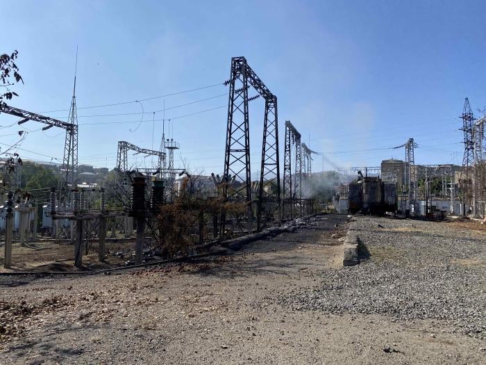 Artsakh Energo&rsquo;s electrical substation