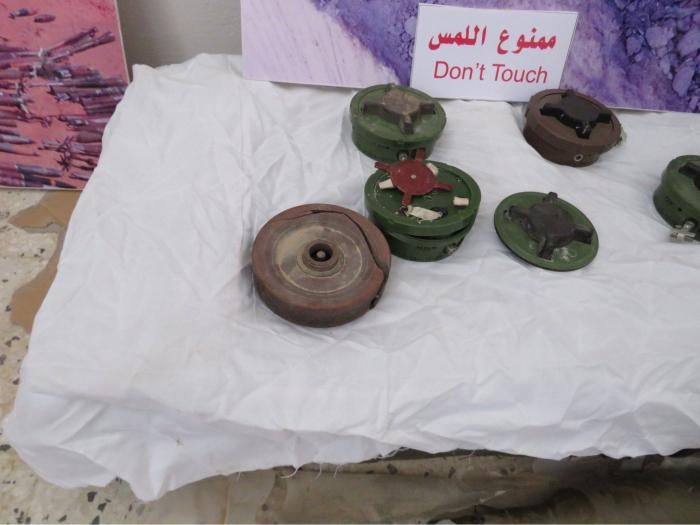 PMN-2 blast mines recovered from Tripoli, Libya, December 2020.&nbsp;