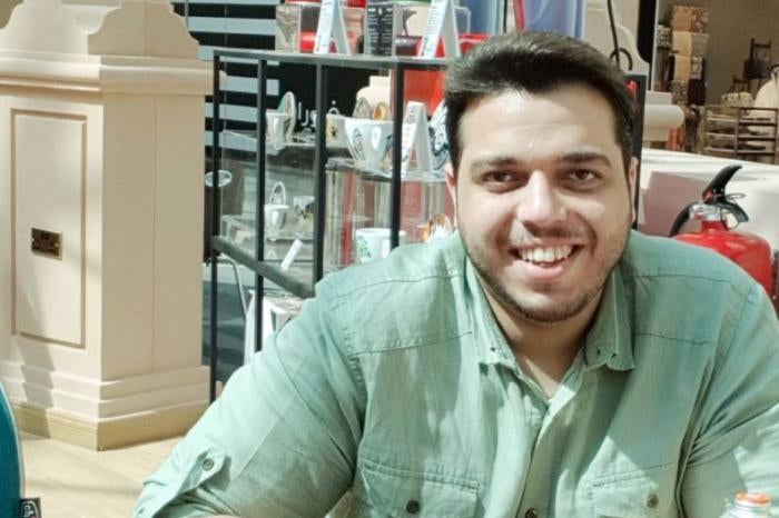 Abdullah Ibhais at a restaurant